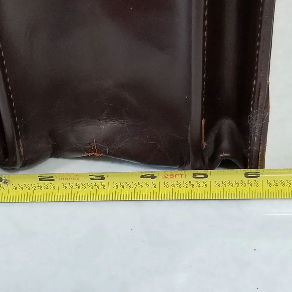 Vintage Crestlock lawyer bag briefcase genuine cowhide